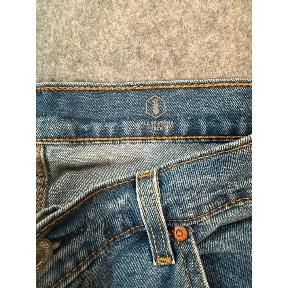 Levis 511‎ Slim Fit Jeans Mens 36x34 Blue Denim All Seasons Tech Medium Wash